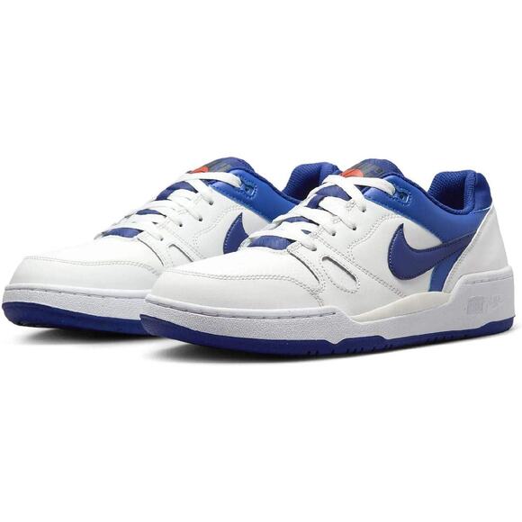 NWT Nike Men's Gymnastics Shoes Sneaker,White/Deep Royal Blue Racer Blue-Size 7